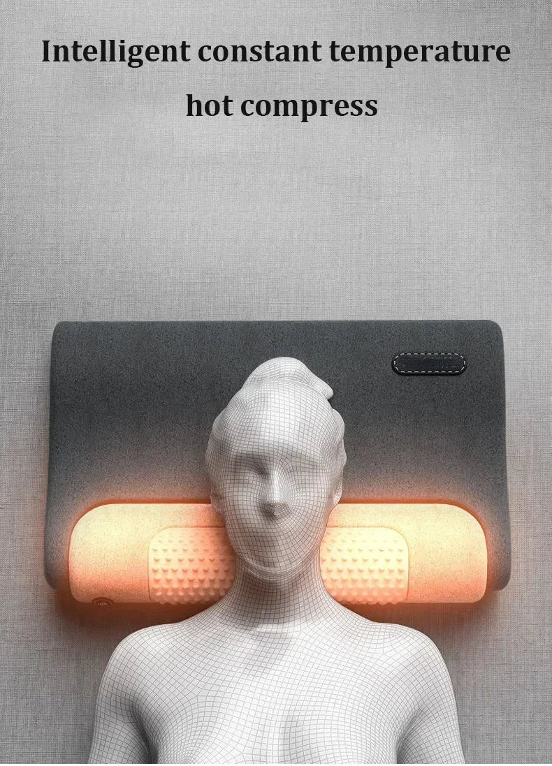 Electric Heated Cervical Neck Traction & Massage Pillow - 11
