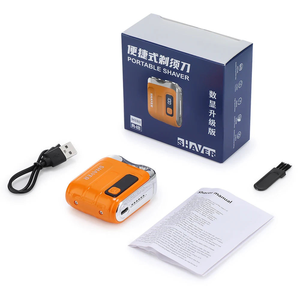 Portable Electric Dual-Blade Travel Shaver - 17