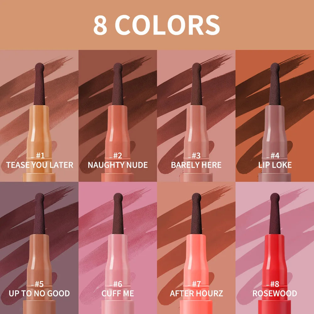 Long-Lasting Waterproof Felt-Tip Lip Liner Stain - 1