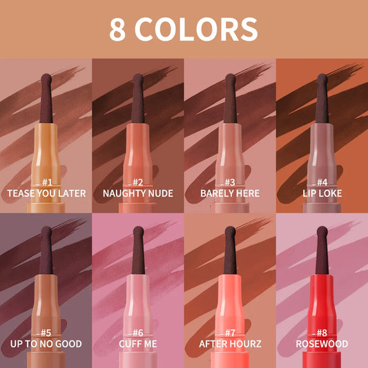 Long-Lasting Waterproof Felt-Tip Lip Liner Stain