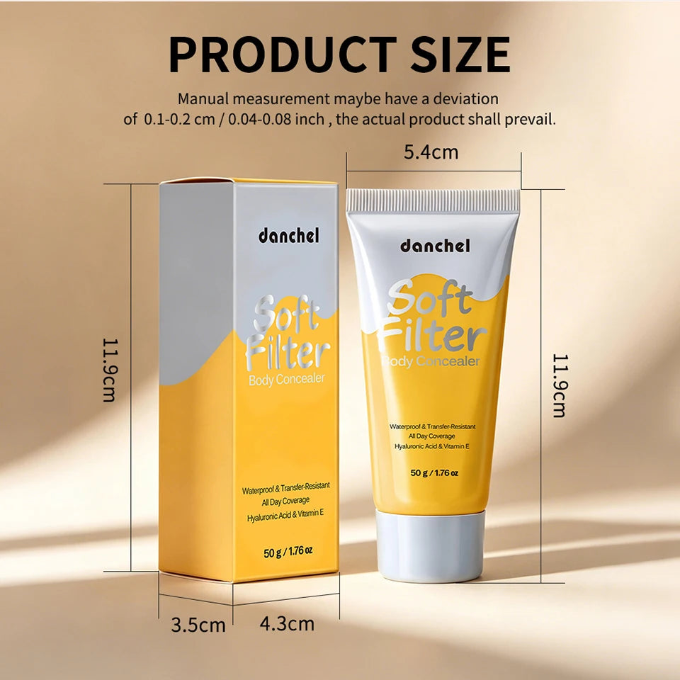Waterproof Full Coverage Body Concealer for Scars and Tattoos - 16
