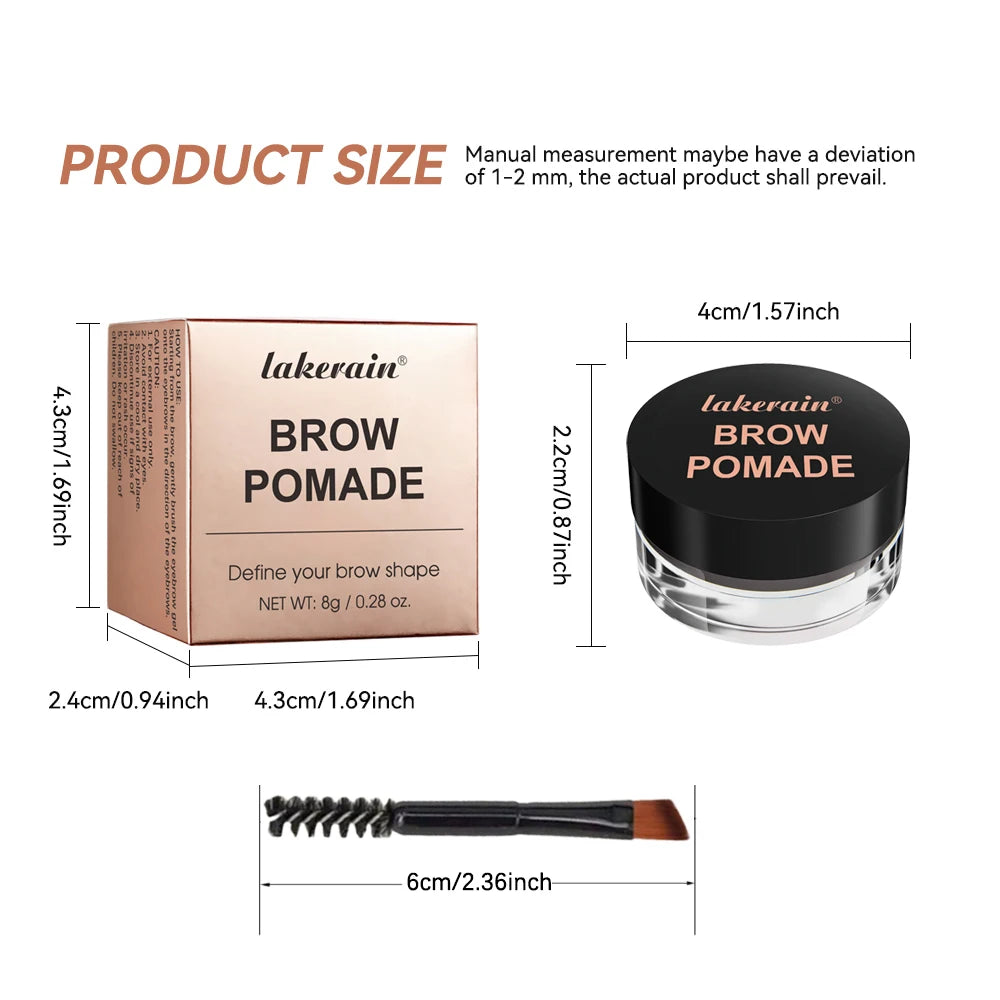 Waterproof Long-Lasting Eyebrow Pomade for Defined Brows - 7