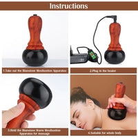 Electric Heated Bianstone Gua Sha Massage Tool