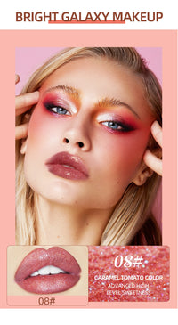 9-Piece Glitter Lip Gloss Set for Shimmering Lips