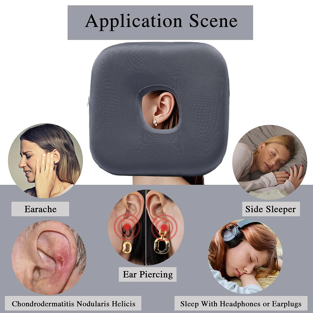Ear Piercing Pillow for Side Sleepers with Ear Hole - 5