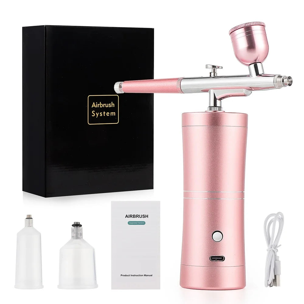 Portable Mini Airbrush Kit for Nail Art and Makeup - 32