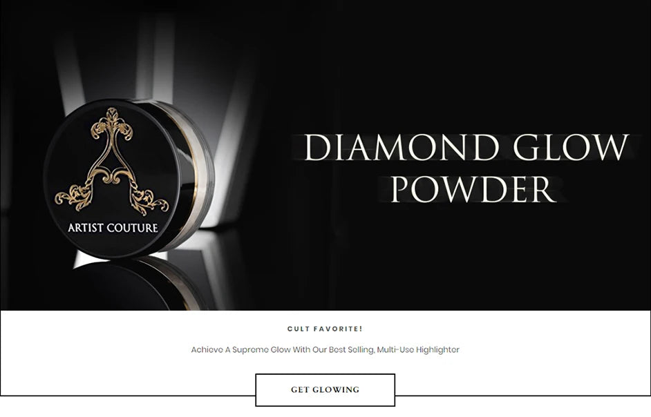 Diamond Glow Shimmer Highlighter Powder for Body and Face - 8