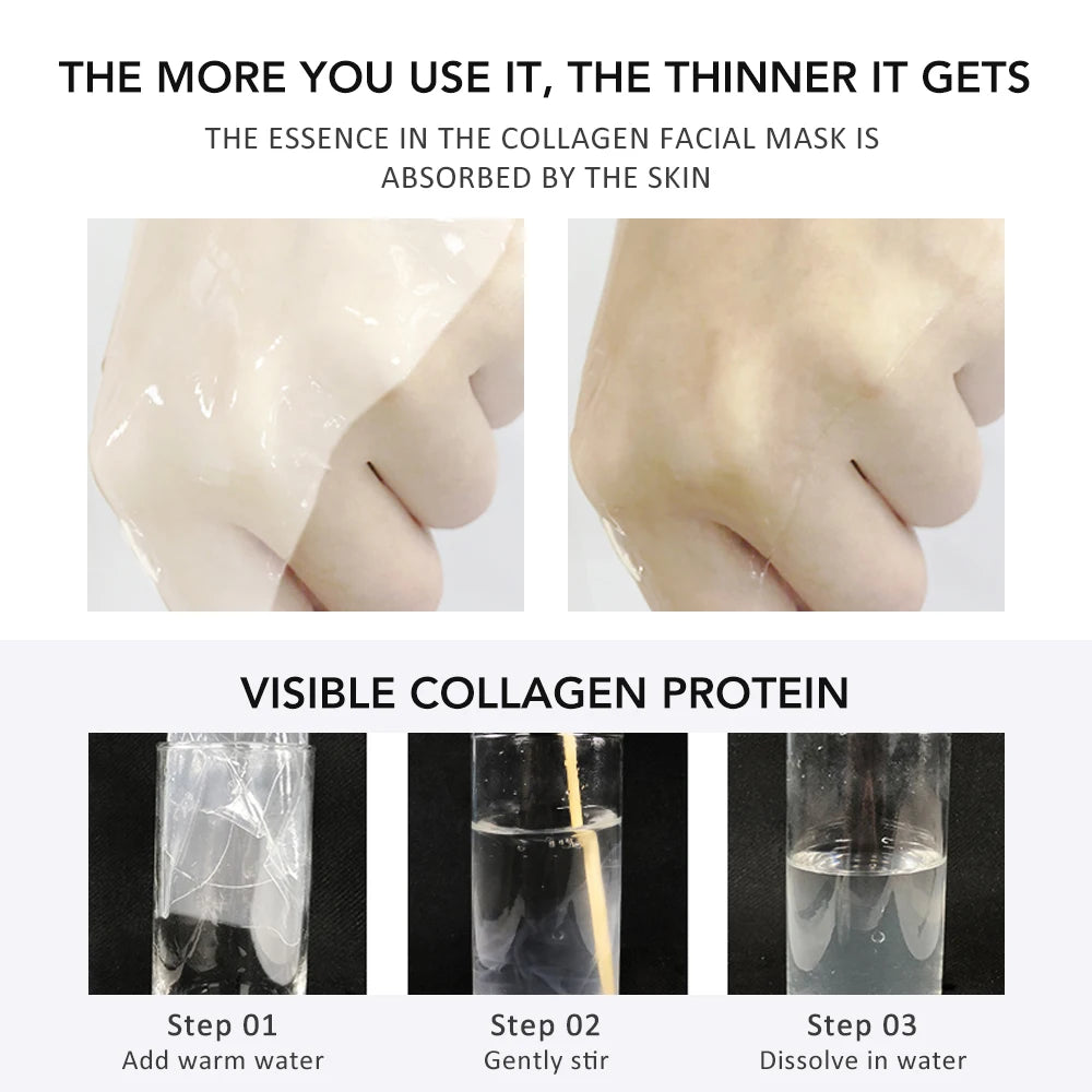Collagen Split Facial Sheet Mask for Deep Hydration & Firming - 11