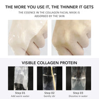 Collagen Split Facial Sheet Mask for Deep Hydration & Firming