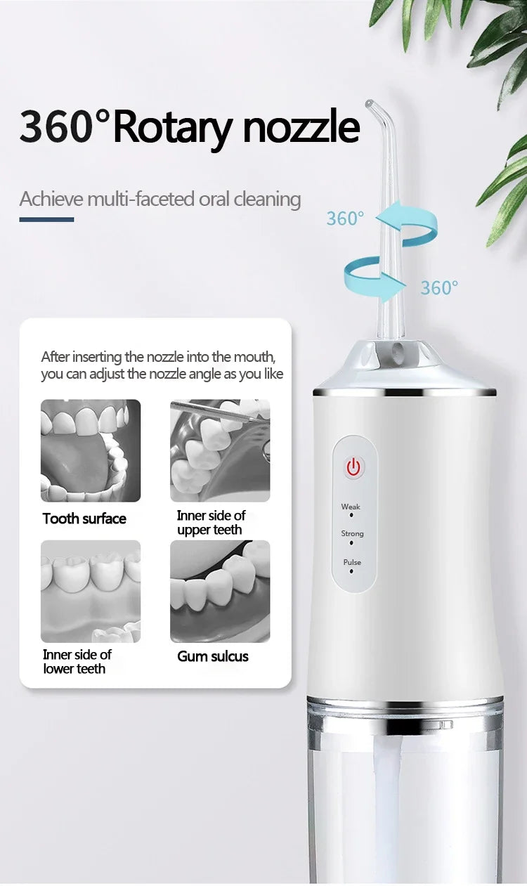 Portable Cordless Water Flosser for Teeth Cleaning - 11