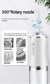 Portable Cordless Water Flosser for Teeth Cleaning