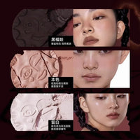 Silky Matte Face Blush and Highlighter Powder