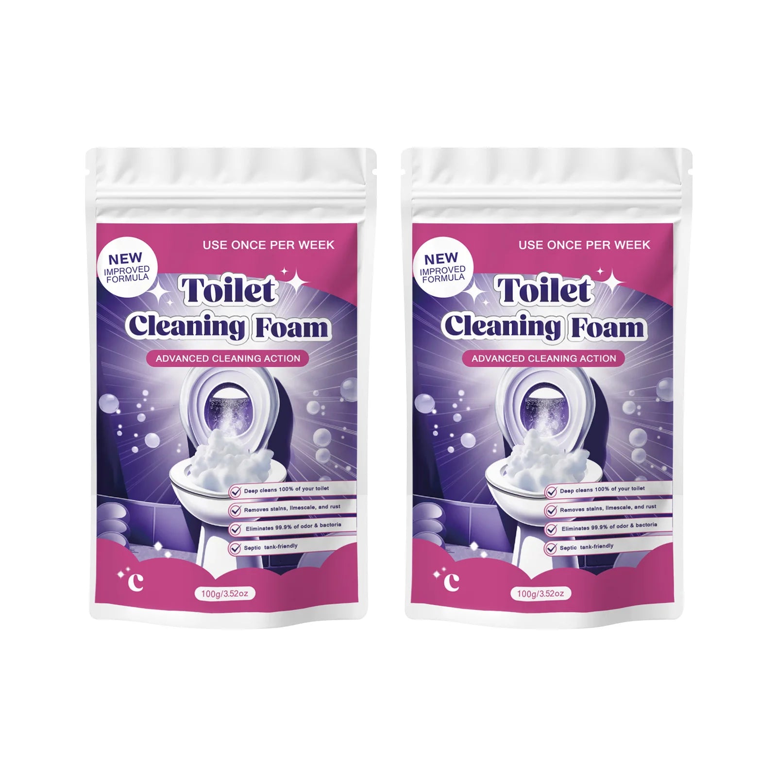 Powerful Toilet Cleaning Foam for Deep Stain Removal - 12