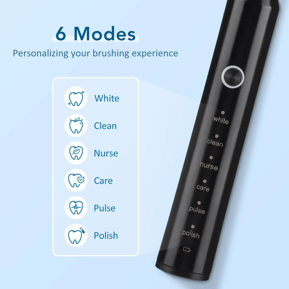 Rechargeable Sonic Electric Toothbrush with 6 Modes - 4