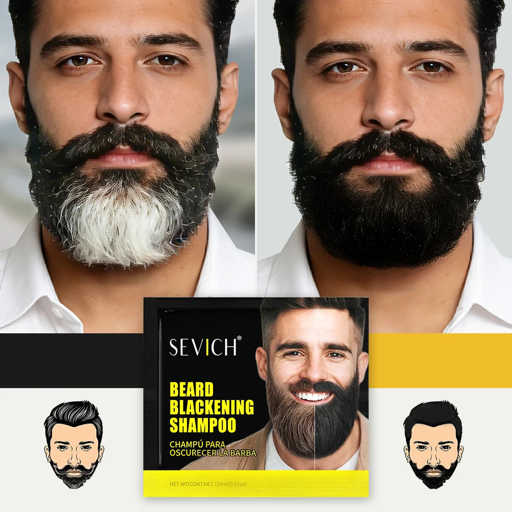 Instant 5-Minute Men's Beard Darkening Shampoo - 14