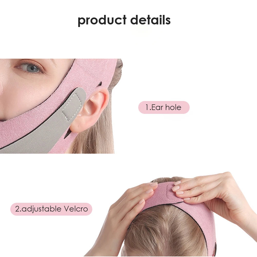 Elastic V-Shape Facial Slimming & Lifting Bandage - 13
