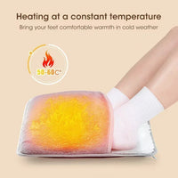 USB Heated Foot Warmer Plush Heating Pad