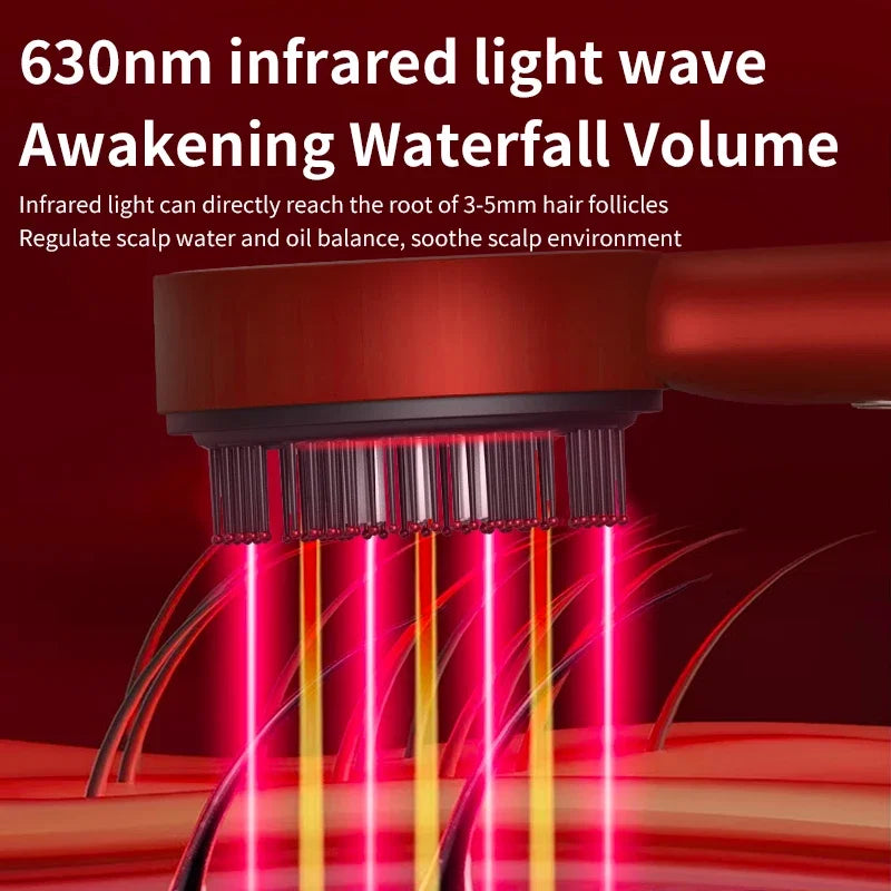 Infrared Red Light Therapy Hair Growth Scalp Massager Comb - 3