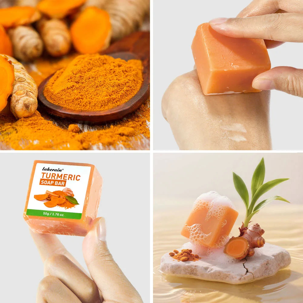 Brightening Turmeric Soap Bar for Face and Body - 6