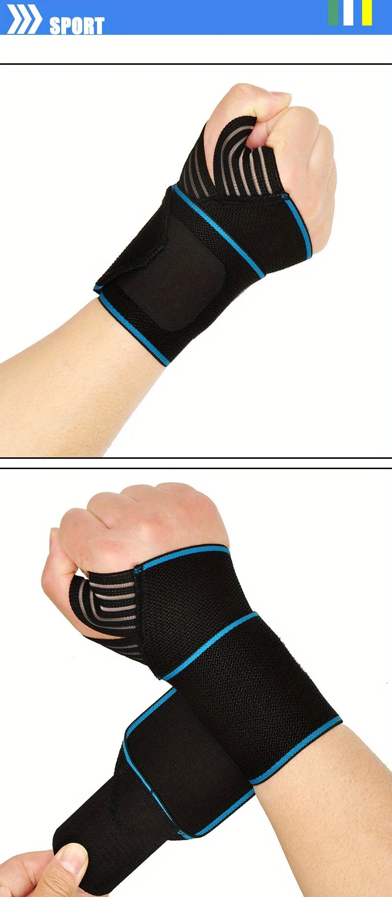 Adjustable Wrist Support Brace for Weightlifting and Sports - 5