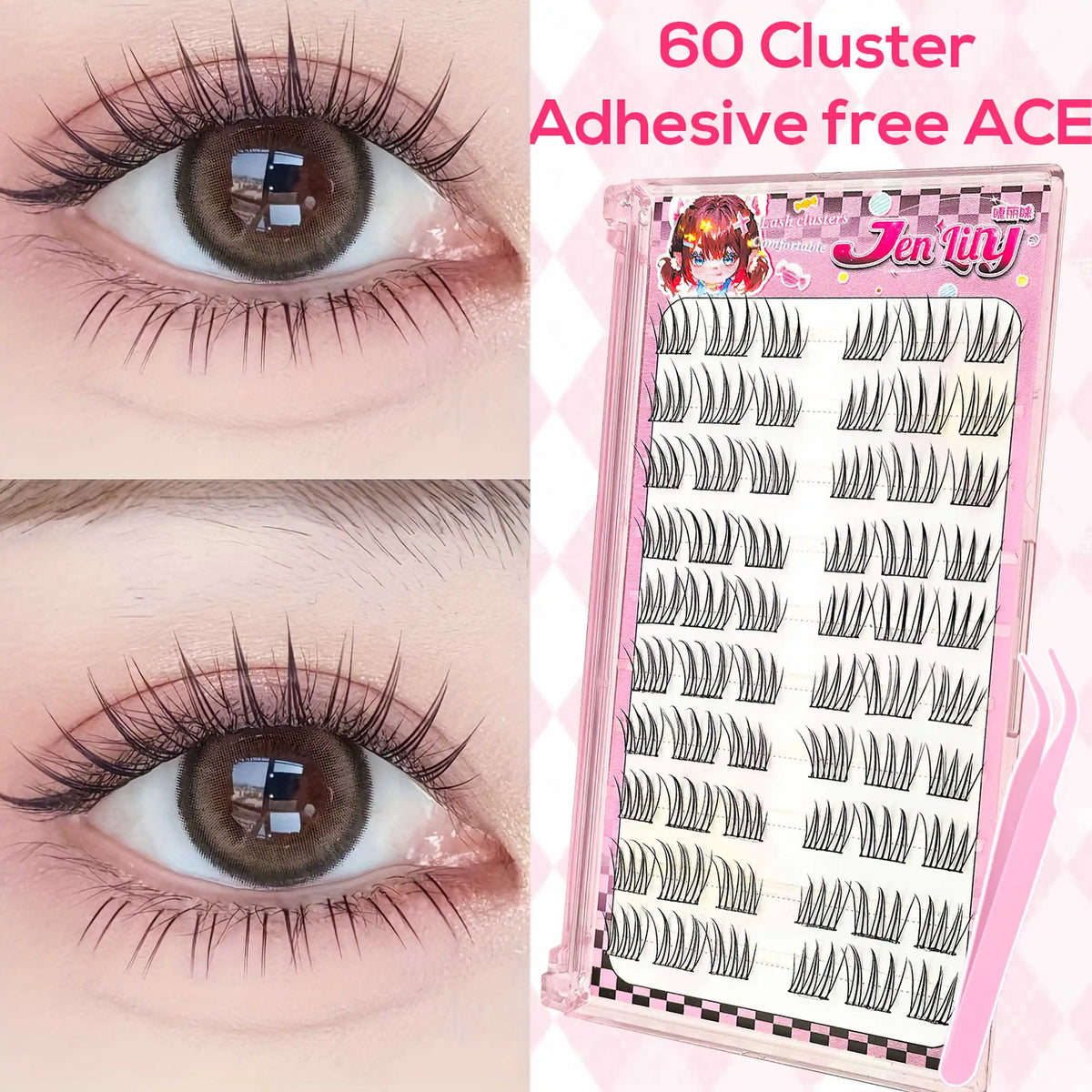 DIY Manga Style Cluster Lash Extension Kit