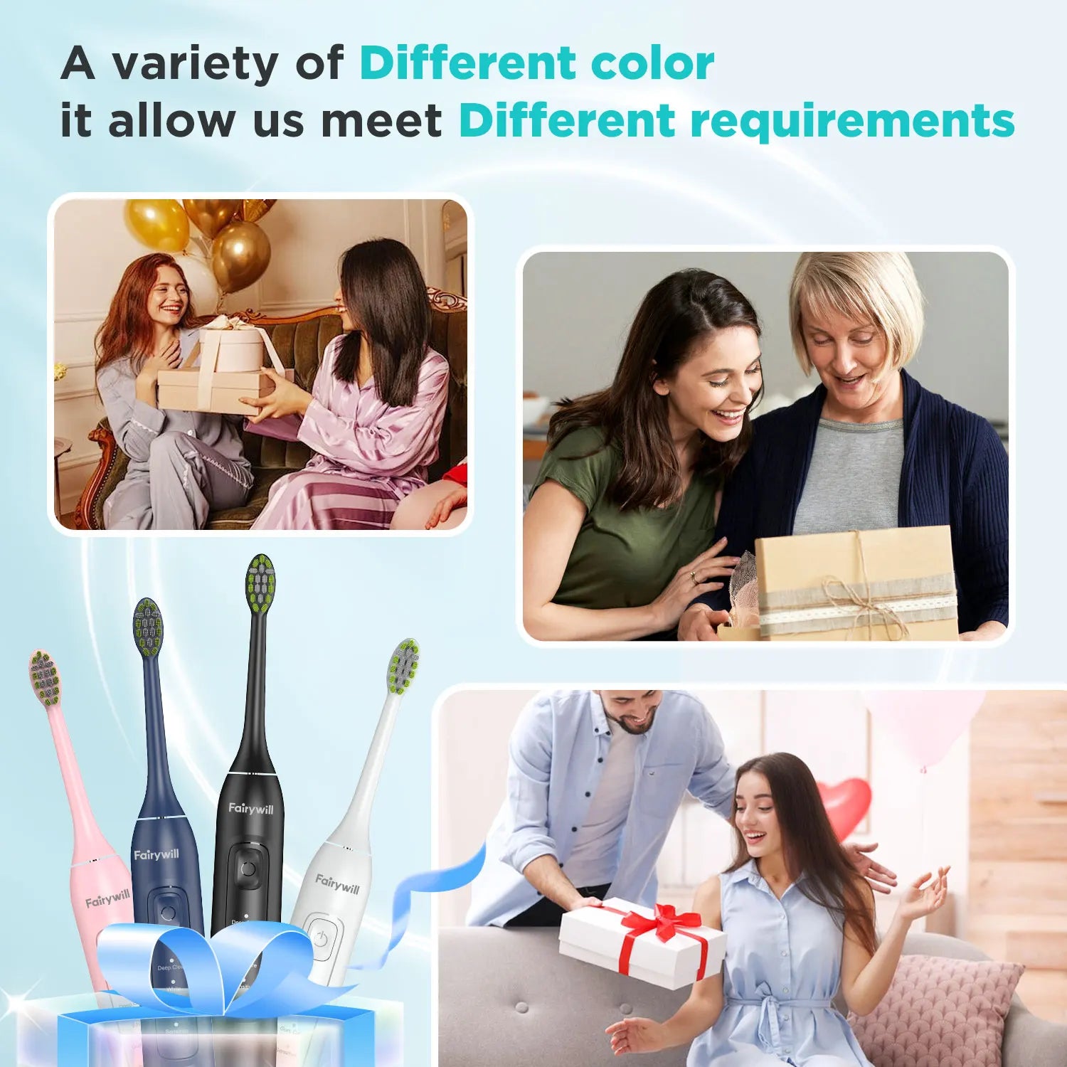 Ultrasonic Electric Toothbrush with 8 Heads - 2