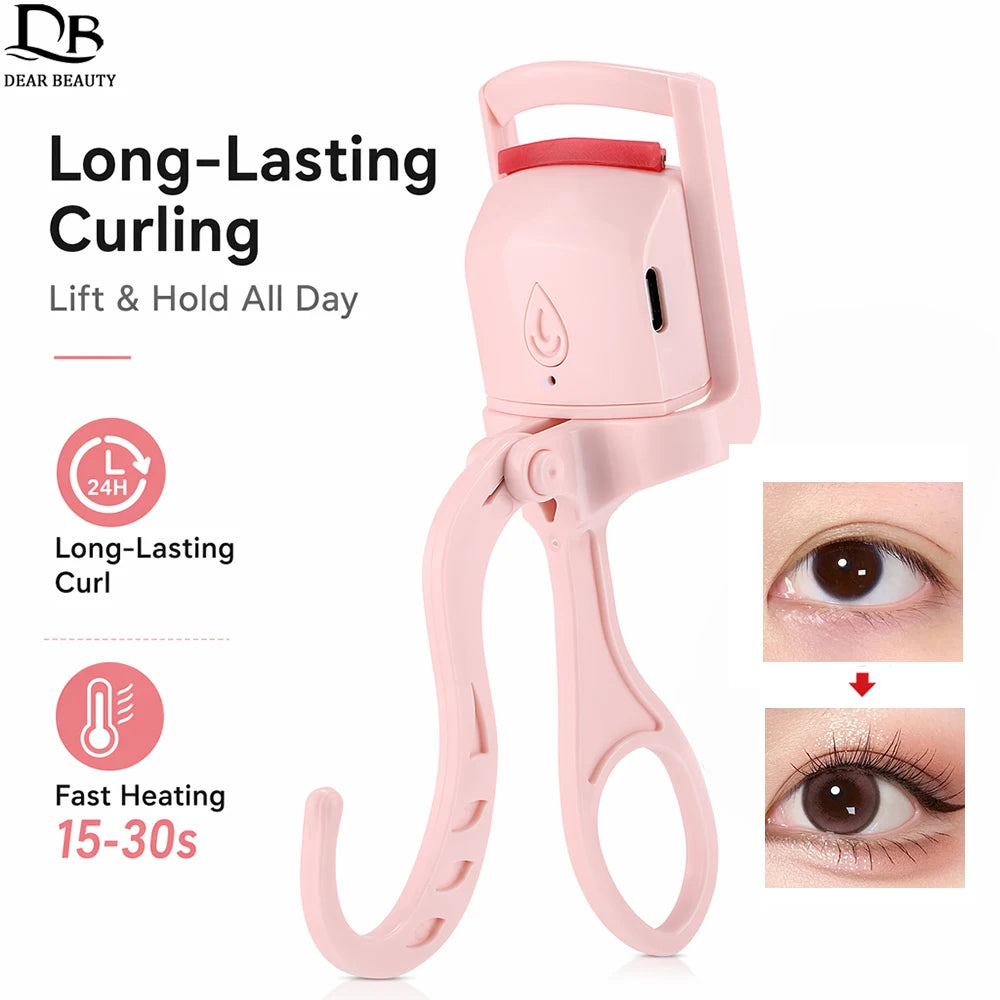 Electric Heated Eyelash Curler for Long-Lasting Natural Lashes - 1