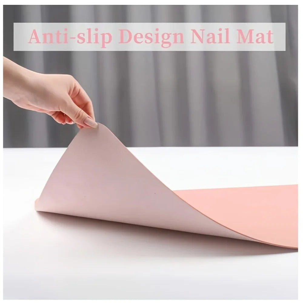 Foldable Waterproof Manicure Desk Mat and Hand Rest - 10