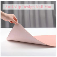 Foldable Waterproof Manicure Desk Mat and Hand Rest