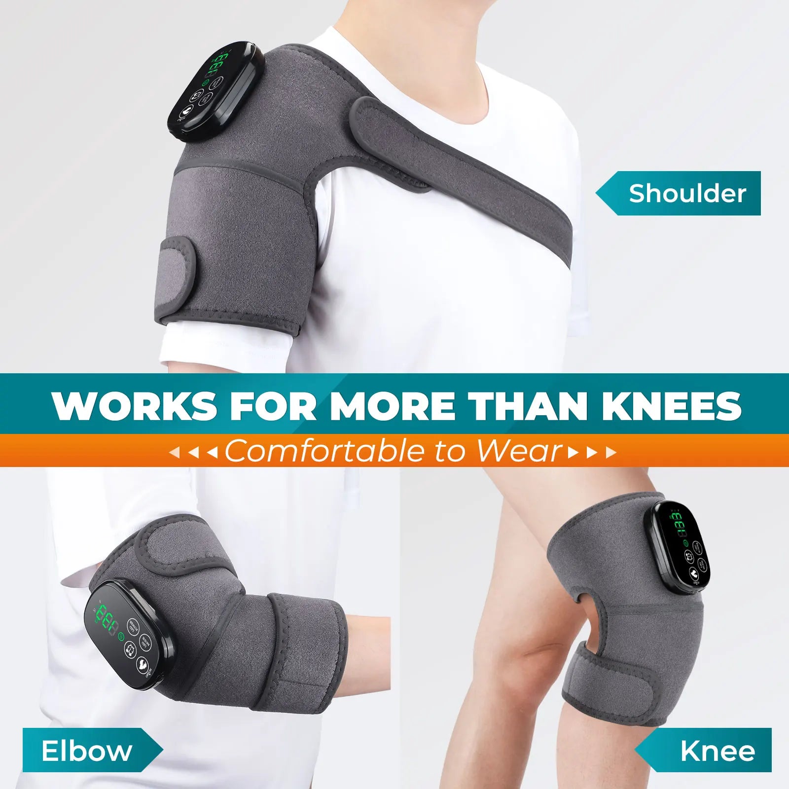 3-in-1 LED Infrared Light Therapy Joint Heating Wrap - 11
