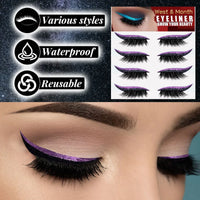 Reusable Self-Adhesive Eyeliner and Eyelash Stickers