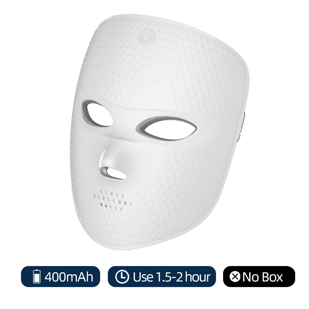 7-Color LED Light Therapy Face Mask for Skin Rejuvenation - 26