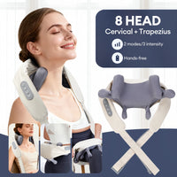 8-Head Deep Tissue Neck and Shoulder Massager