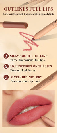 12-Color Waterproof Matte Lip Liner Pencil Set