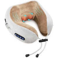 Portable Memory Foam Neck Massage Pillow
