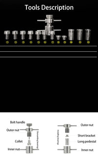 Dental Handpiece Repair and Bearing Maintenance Tool Set
