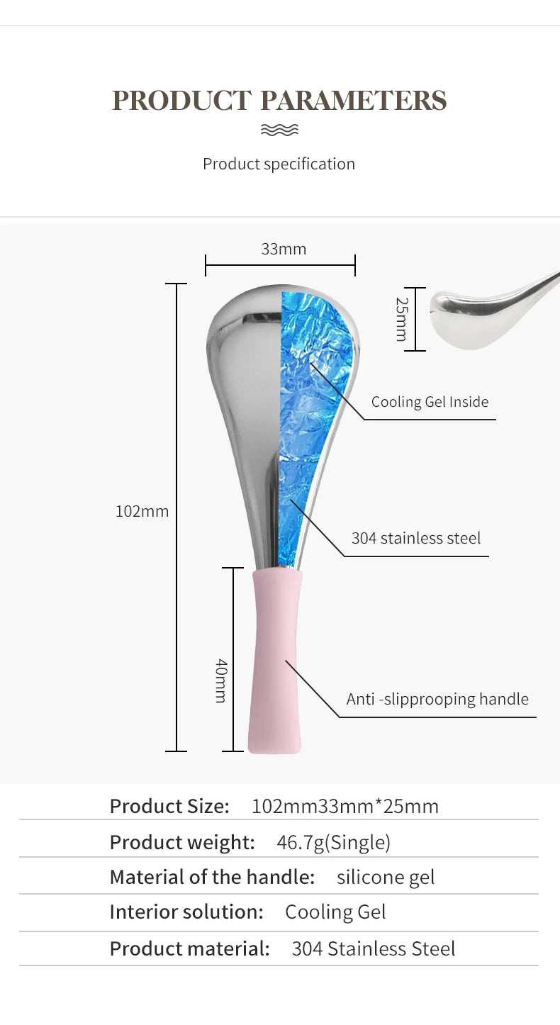 Stainless Steel Facial Cooling Cryo Sticks for Puffiness - 12