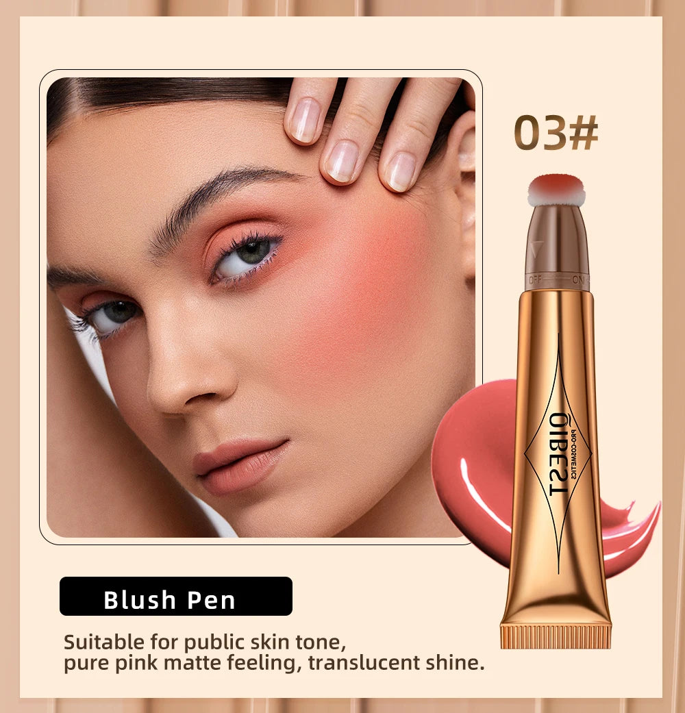 Liquid Contour, Blush and Highlighter Wand with Cushion Applicator - 14