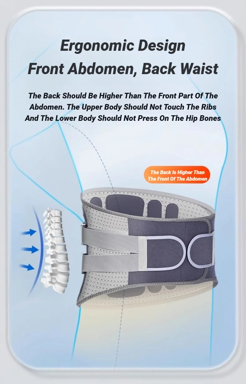 Adjustable Lumbar Support Belt for Lower Back Pain Relief - 12
