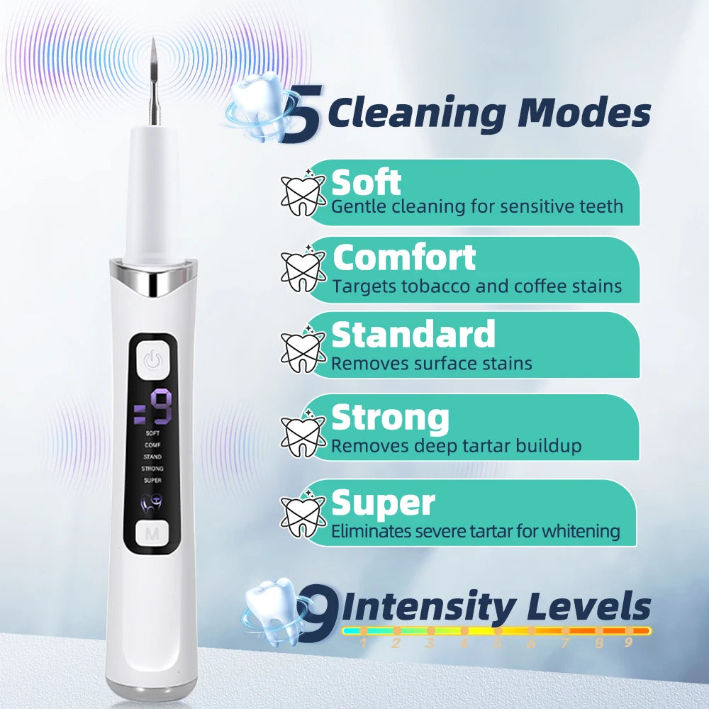 Ultrasonic Electric Teeth Tartar and Plaque Remover - 2