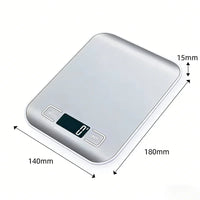 Digital Stainless Steel Kitchen Scale for Baking and Cooking