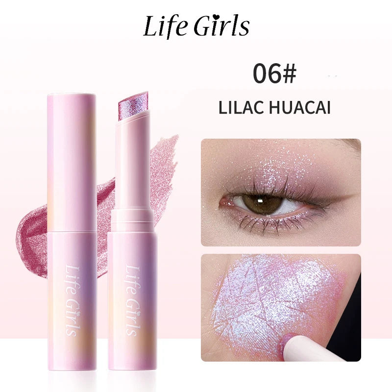 Water-Gloss Shimmer Eyeshadow Stick for Long-Lasting Makeup - 19