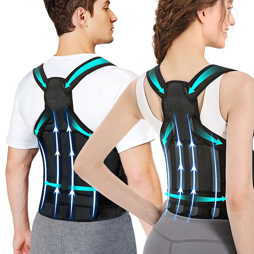 Adjustable Back Brace and Posture Corrector for Pain Relief - 12