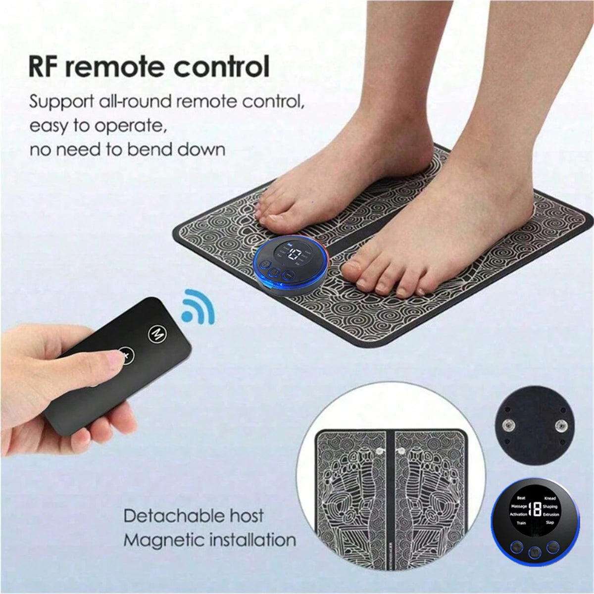 Electric EMS Foot Massager Pad for Muscle Relief - 2