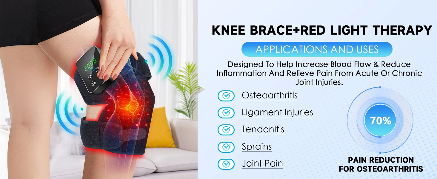 Red Light Therapy Knee & Joint Pain Relief Wrap - 13