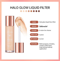 Liquid Glow Face Filter Highlighter for Dewy Skin