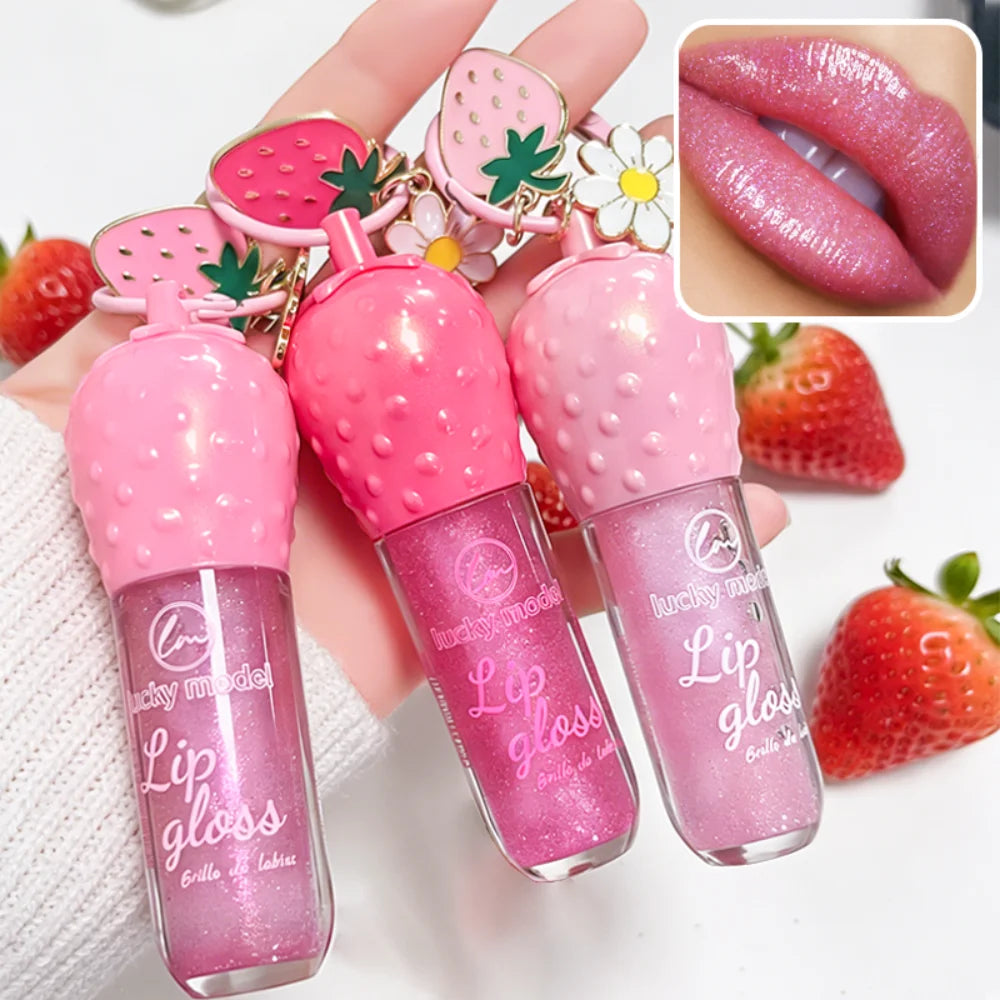 Hydrating Strawberry Pendant Mirror Lip Gloss - 7