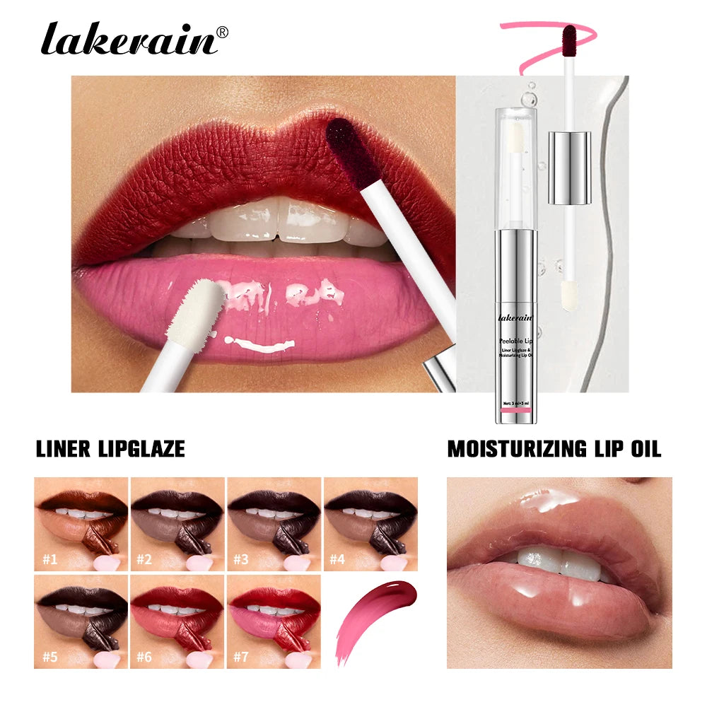 2-in-1 Waterproof Peel-Off Lip Stain and Hydrating Oil - 3