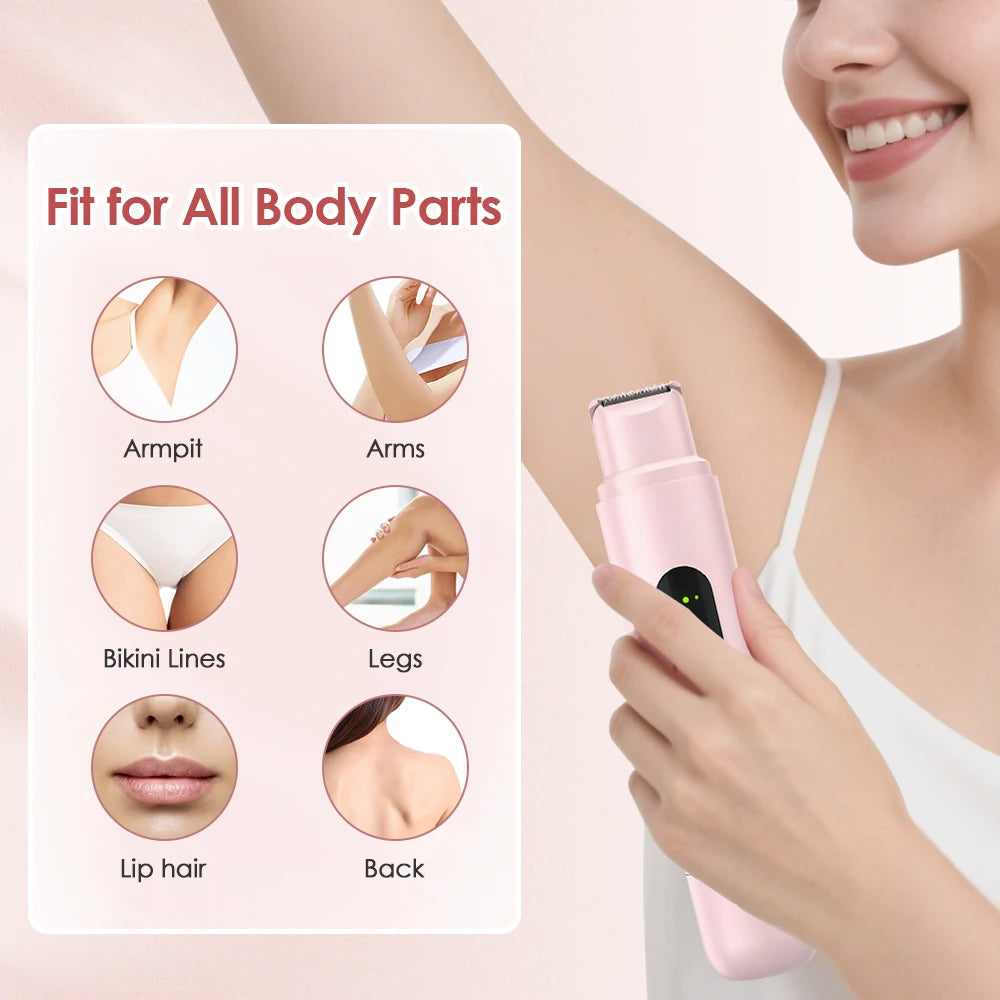 2-in-1 Waterproof Electric Body Hair Trimmer and Shaver - 4