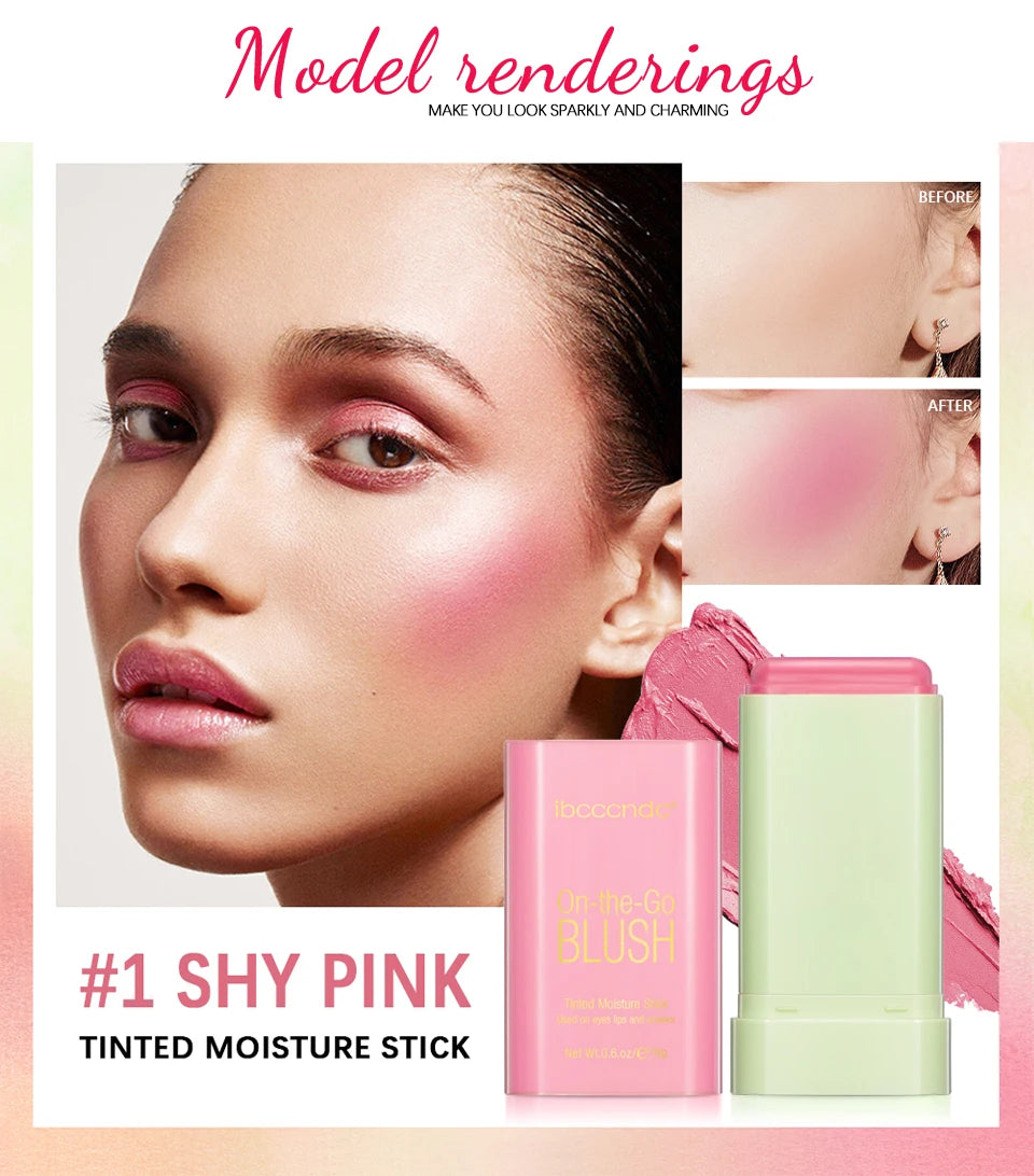 Creamy Multi-Use Tinted Blush Stick for Lips and Cheeks - 10